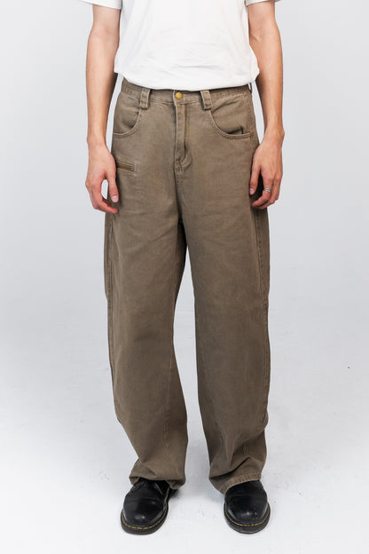 CATTEE Relaxed Fit Workwear Pants – Brown