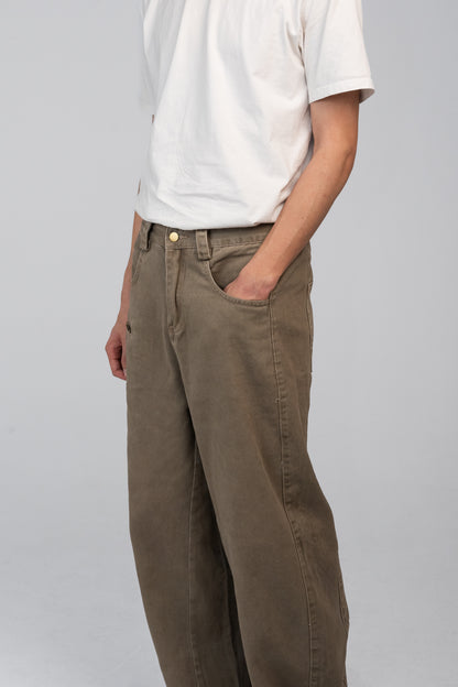 CATTEE Relaxed Fit Workwear Pants – Brown