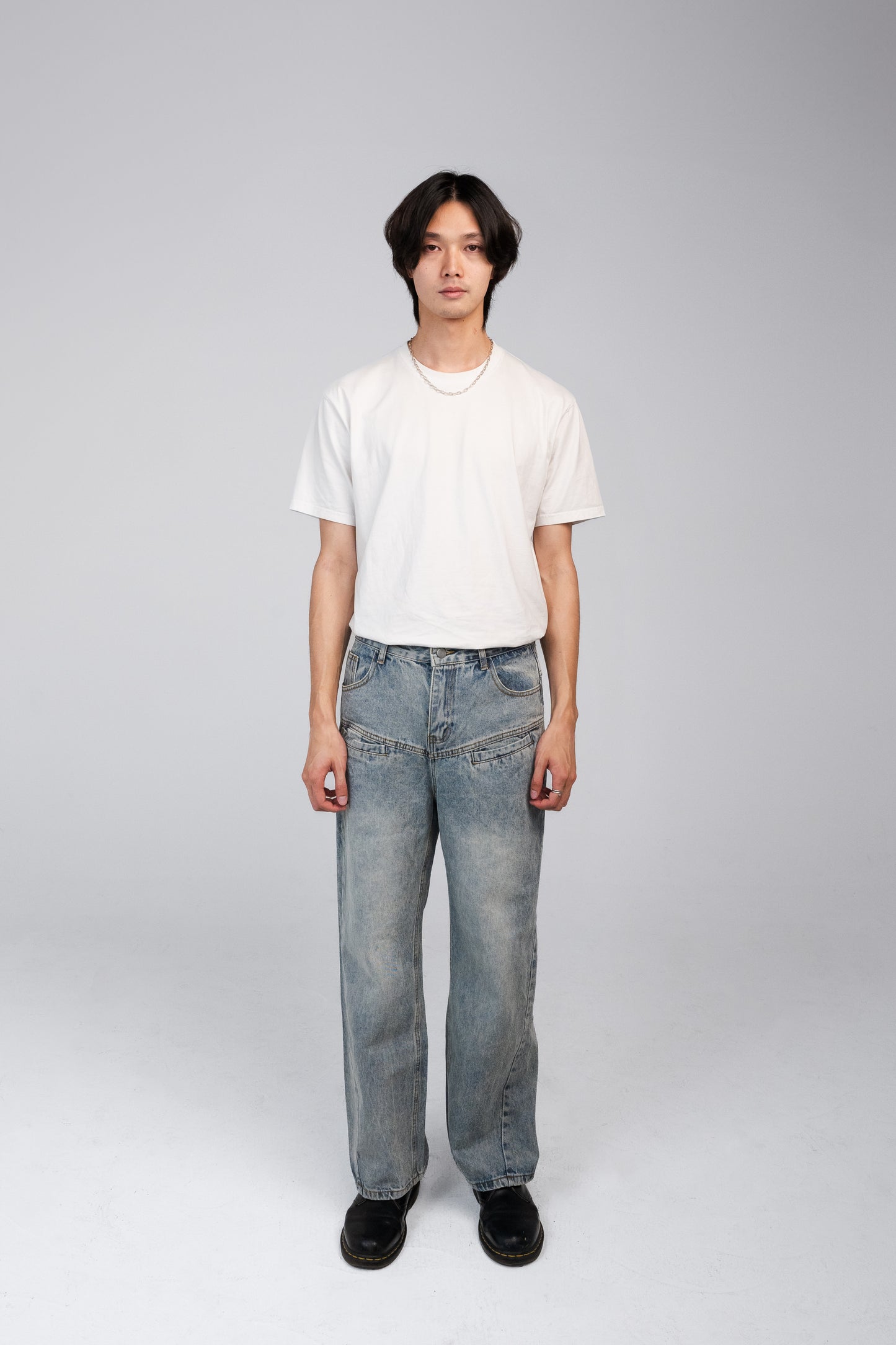 CATTEE Double-Pocket Vintage Straight Jeans