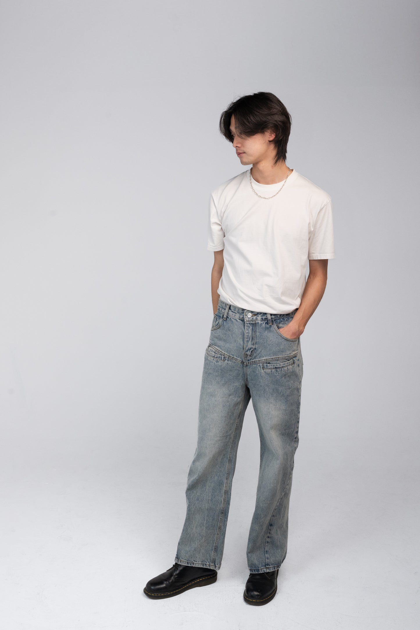 CATTEE Double-Pocket Vintage Straight Jeans